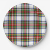 Assiettes En Carton Stewart Royal Robe Plaid Scottish Symétrie (Devant)