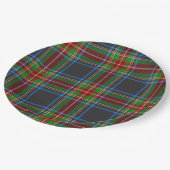 Assiettes En Carton Stewart Stuart Black Clan Tartan (Angle)
