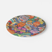 Assiettes En Carton Stickers de surf (Angle)