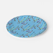 Assiettes En Carton Sticks de hockey colorés et Camion (Angle)