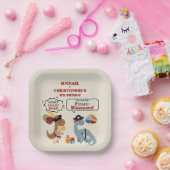 Assiettes En Carton Stomp Chomp Roar Pirate Dinosaur Twin Boy Annivers (Fête)