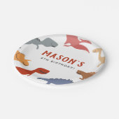 Assiettes En Carton Stompe, Chompe & Roar ! Dinosaures fête d'annivers (Angle)