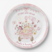 Assiettes En Carton Stompe rose et 4ème dinosaure de la ruelle (Devant)