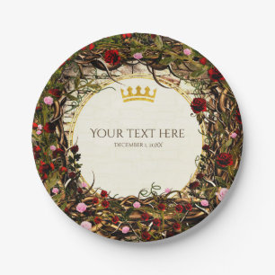 Assiettes En Carton Storybook Princess Vintage Briar Rose Party