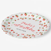 Assiettes En Carton Strawberries and Daisies Birthday Party (Angle)