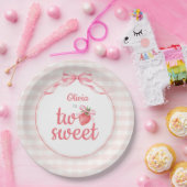 Assiettes En Carton Strawberries Two Sweet 2nd Birthday (Fête)