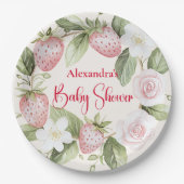 Assiettes En Carton Strawberry Woodland Baby Shower (Devant)