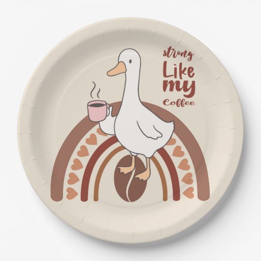 Assiettes En Carton Strong Coffee (Devant)