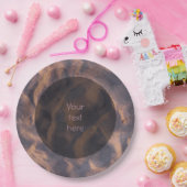 Assiettes En Carton Structure de la plage de sable Photo (Fête)