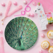 Assiettes En Carton Strut Peacock (Fête)