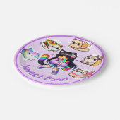 Assiettes En Carton Style Aphmau, Fille d'anniversaire, Chats sucrés, (Angle)