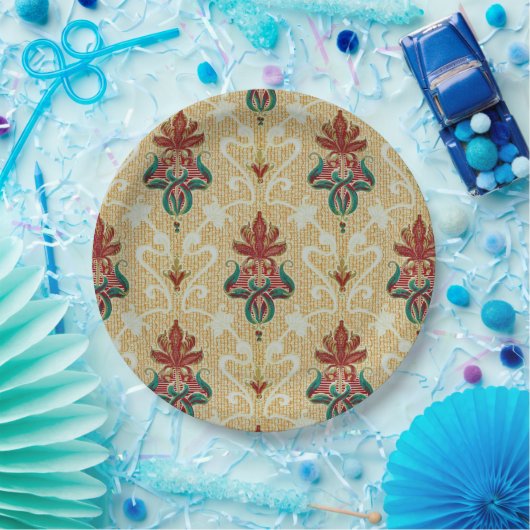 Assiettes En Carton Style Art Nouveau Tulip Foliage BBQ Garden Party (Fête)