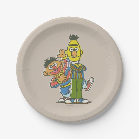 Assiettes En Carton Style classique Bert et Ernie (Devant)