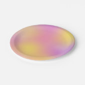 Assiettes En Carton Style de teinture à tarte rose Abstrait (Angle)