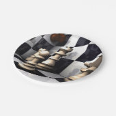 Assiettes En Carton Style d'échecs de jeu (Angle)