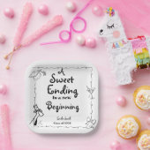 Assiettes En Carton Style Doodles Main Drawn Graduation favorise signe (Fête)