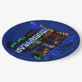 Assiettes En Carton Style graffiti Année tigre répétée 2022 PPP (Angle)