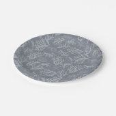 Assiettes En Carton Style Hipster Coral Reef (Angle)