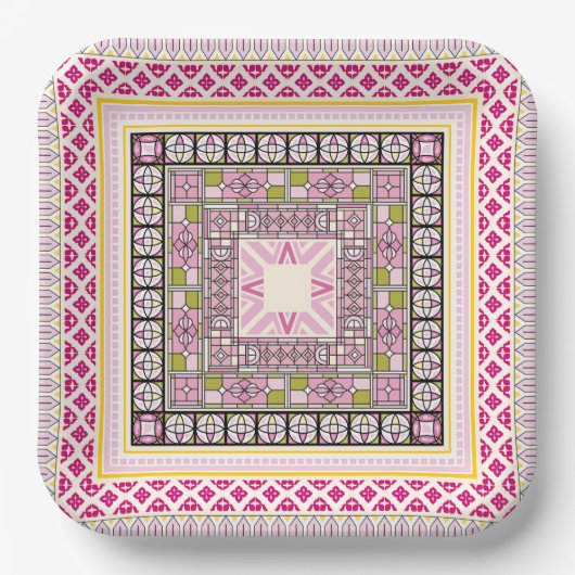 Assiettes En Carton Style historique (Recto)