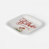 Assiettes En Carton Style Joyeux Anniversaire Retro Champhroom (Angulaire)