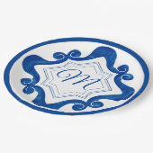 Assiettes En Carton Style méditerranéen (Angle)