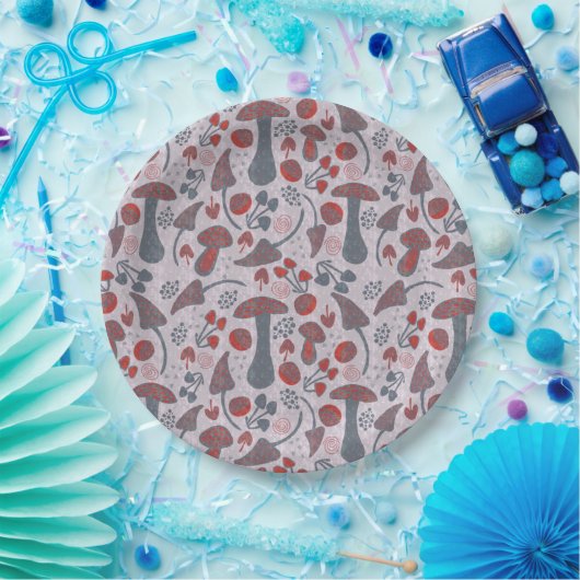 Assiettes En Carton Style Motif d'automne unique (Fête)