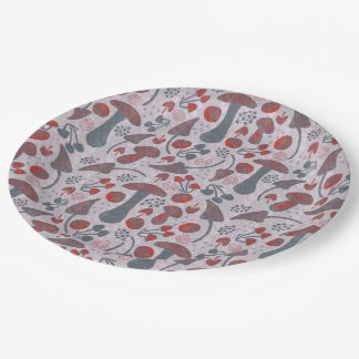 Assiettes En Carton Style Motif d'automne unique