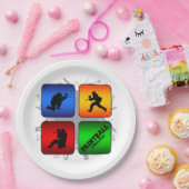 Assiettes En Carton Style urbain de Paintball extraordinaire (Fête)