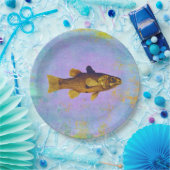 Assiettes En Carton Style Vintage de poisson (Fête)