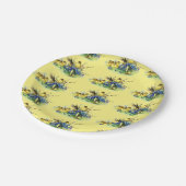 Assiettes En Carton Style vintage Lapin de Pâques (Angle)