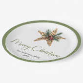 Assiettes En Carton Stylish Bohemian Neutral Colors Holiday Plates (Angle)