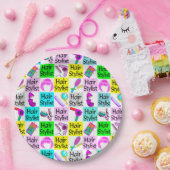 ASSIETTES EN CARTON STYLISME CHIC ET CHEVEUX UNIQUE (Fête)