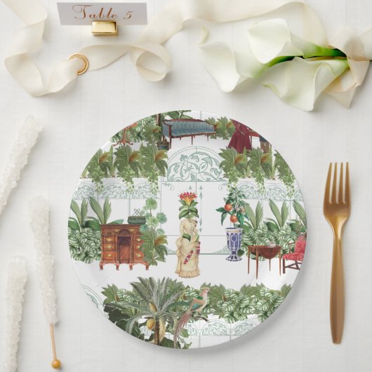 Assiettes En Carton Succès de miel en attente | Blanc (Mariage)