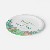 Assiettes En Carton Succulent Bouquet Mariage botanique (Angle)