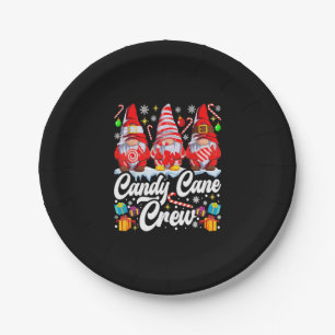 Assiettes En Carton Sucre de canne Crew Christmas Candy Lover Gnome