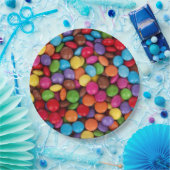 Assiettes En Carton Sucrerie de bouton (Fête)