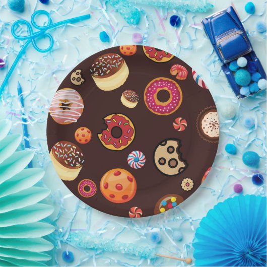 Assiettes En Carton Sucres 4 (Fête)