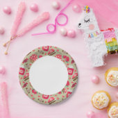 Assiettes En Carton Sucres rétro (Fête)