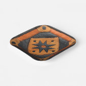 Assiettes En Carton Sud-Ouest Beau Cuir de style champêtre (Angulaire)