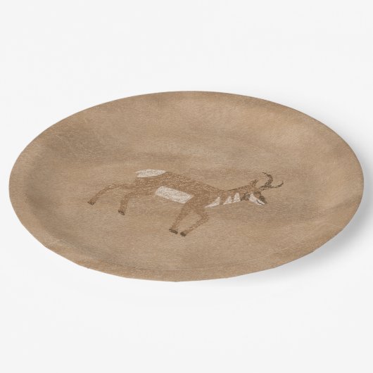 Assiettes En Carton Sud-Ouest Pronghorn Promenade Antelope Plaques en (Angle)