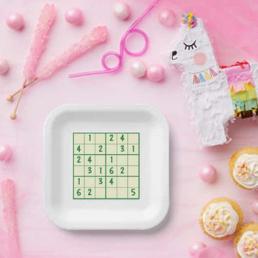 Assiettes En Carton Sudoku Puzzles (Fête)