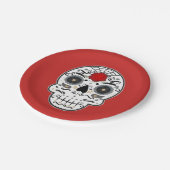 Assiettes En Carton Sugar Skeleton Party Mexicaine Espagnol Skeleton (Angle)