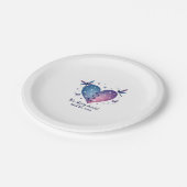 Assiettes En Carton Suicide Prevention Awareness Teal Purple Heart Dra (Angle)