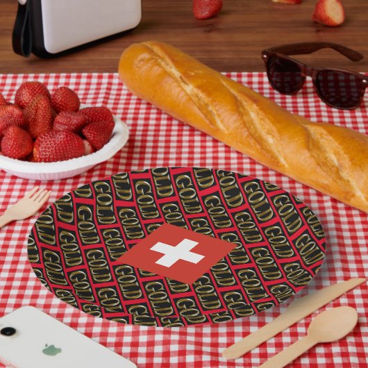 ASSIETTES EN CARTON SUISSE (Pique-nique)