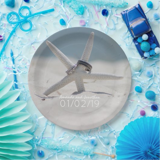 Assiettes En Carton Suite de mariage plage (Fête)