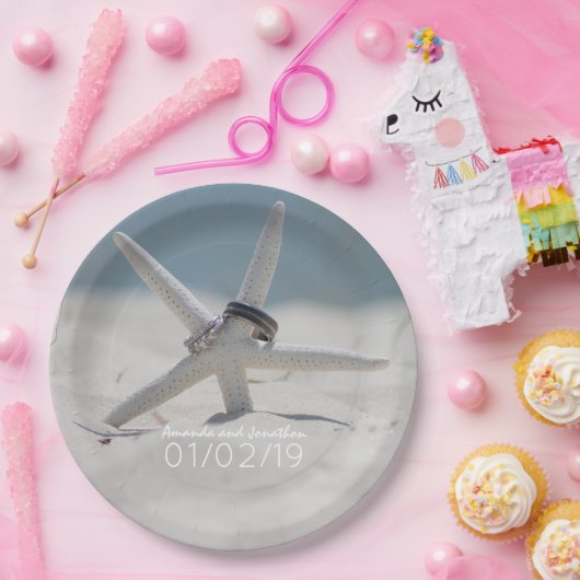 Assiettes En Carton Suite de mariage plage (Fête)