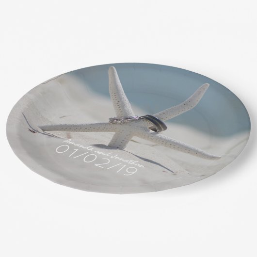 Assiettes En Carton Suite de mariage plage (Angle)