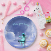 Assiettes En Carton Suivez votre rêve (Fête)