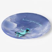 Assiettes En Carton Suivez votre rêve (Angle)