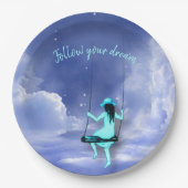 Assiettes En Carton Suivez votre rêve (Devant)